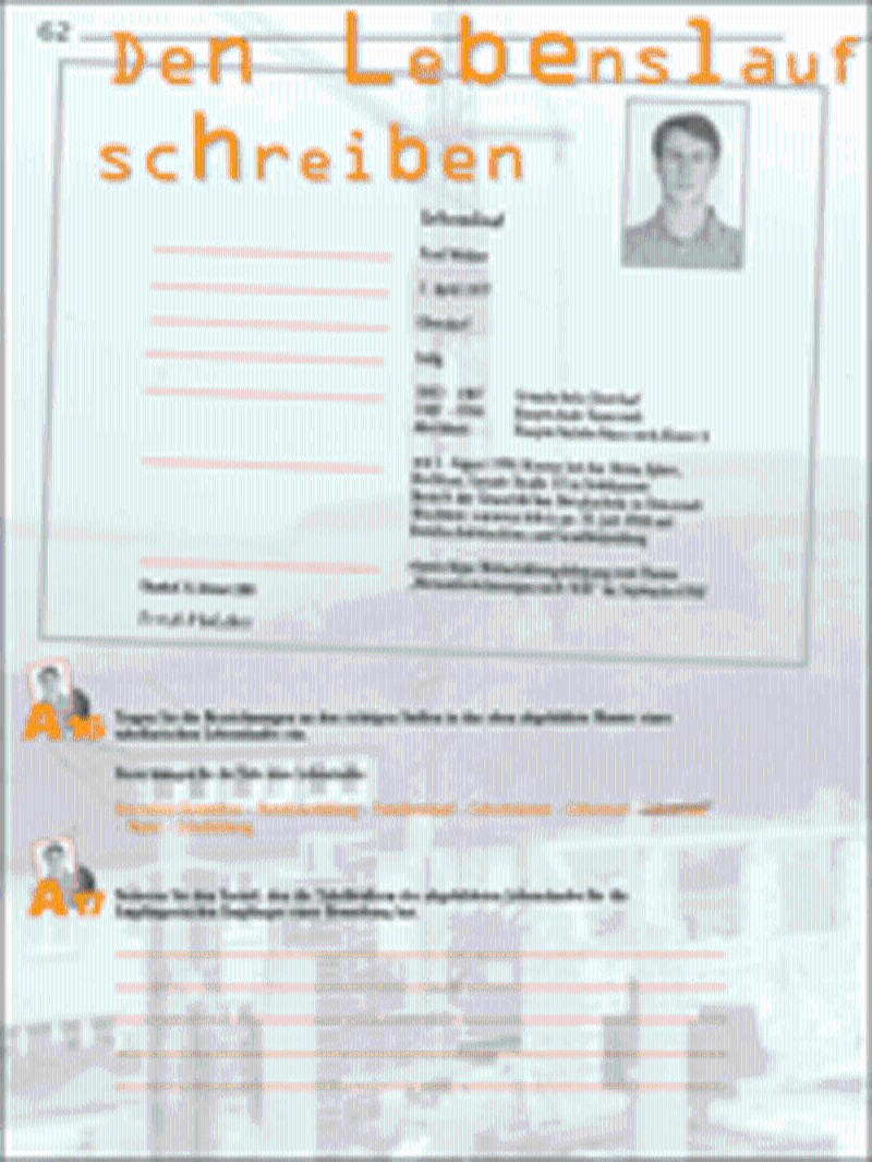 Ernst Klett Verlag - Den Lebenslauf schreiben Produktdetails